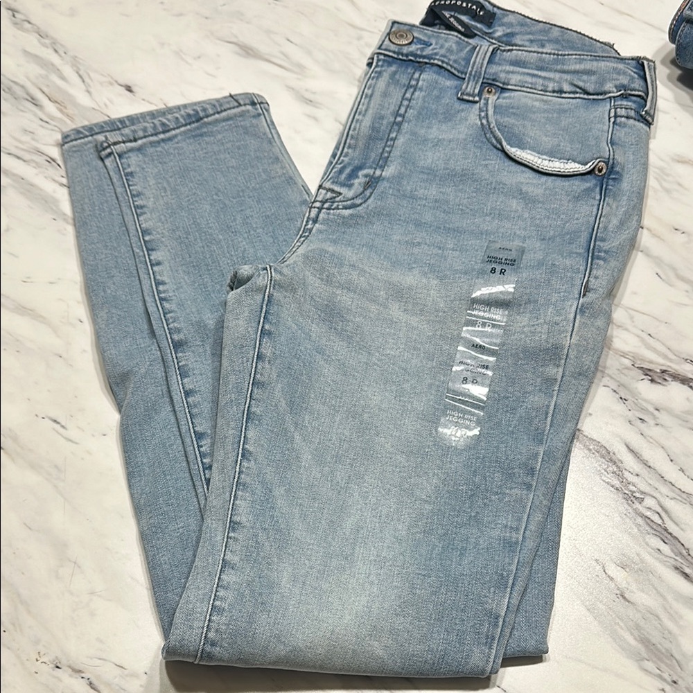 Aeropostale High Rise Blue Jeans